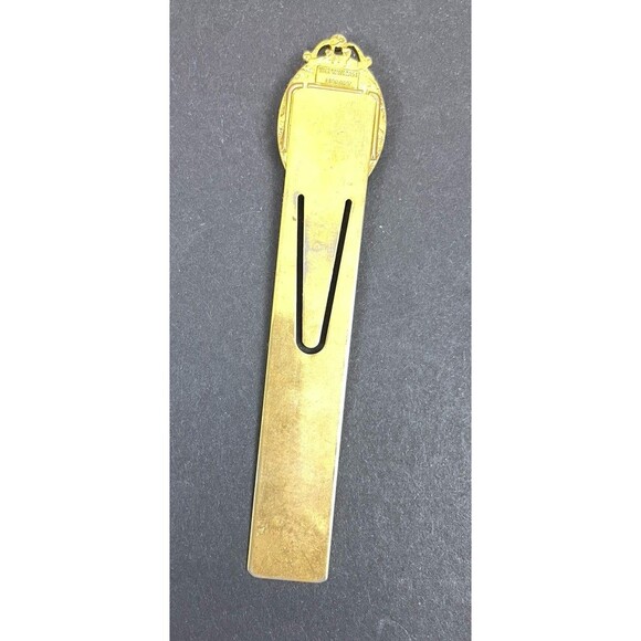 Vatican Library Collection Signed Gold Tone Madonna Book Mark - Picture 3 of 4